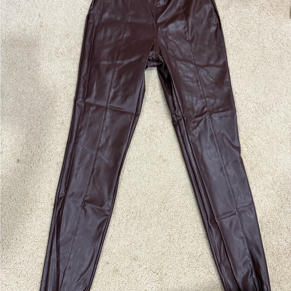 H&M Faux Leather Pants